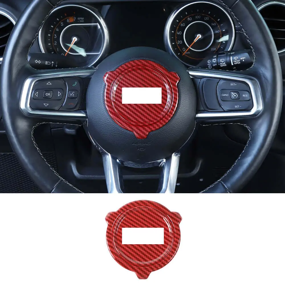 For 2018+ Jeep Wrangler JL, JLU & Gladiator JT – Steering Wheel Center Decor Cover Trim - Image 10