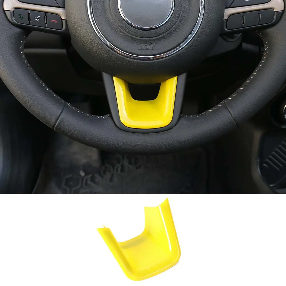 For Jeep 2015+ Renegade/ 2017-2020 Compass Steering Wheel U-Shaped Decoration Cover Trim - Image 26