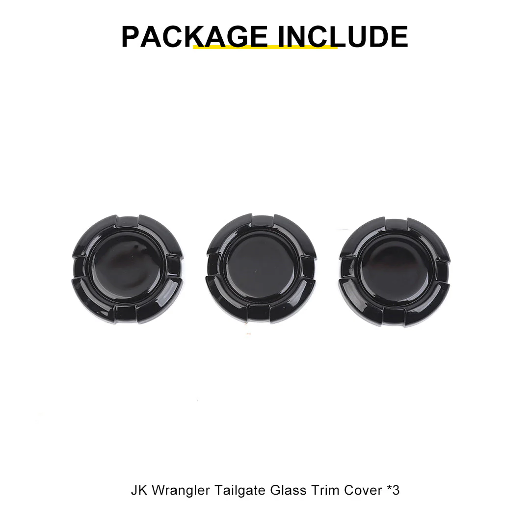 For 2007-2018 Jeep Wrangler JK Car Tailgate Glass Rear Window Cover Trim - Image 11