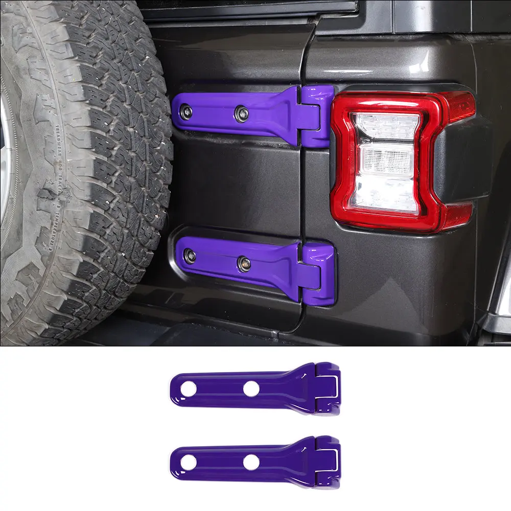 For 2018+ Jeep Wrangler JL Car Exterior Tailgate Hinge Cover Trim - Image 11