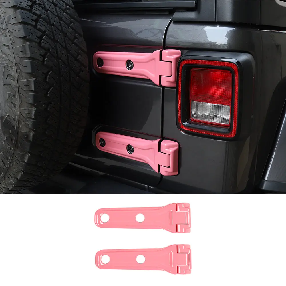 For 2018+ Jeep Wrangler JL Car Exterior Tailgate Hinge Cover Trim - Image 12