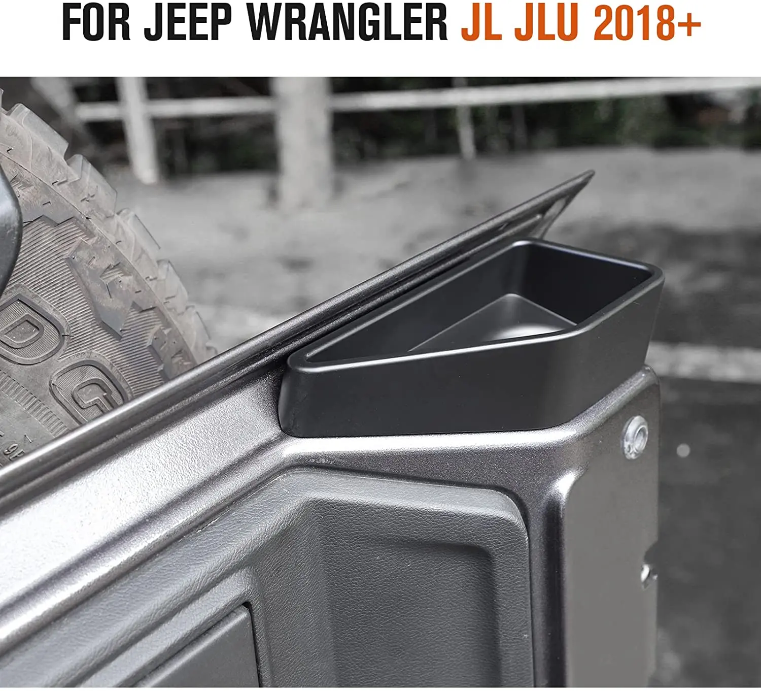 For 2018+ Jeep Wrangler JL & Unlimited Tailgate Tray Pocket Storage Tray Organizer - Image 3