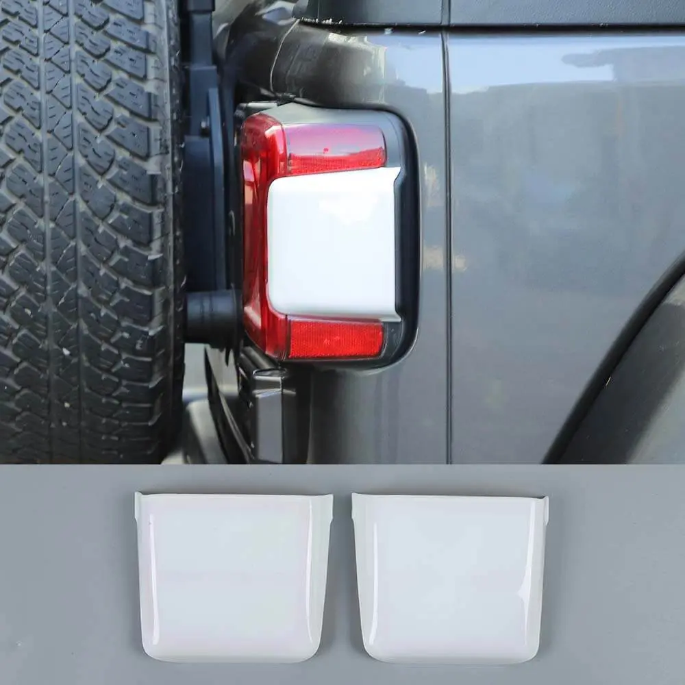 For 2018+ Jeep Wrangler JL JLU Car Taillight Rear Lamp Panel Trim Decor Cover - Image 11