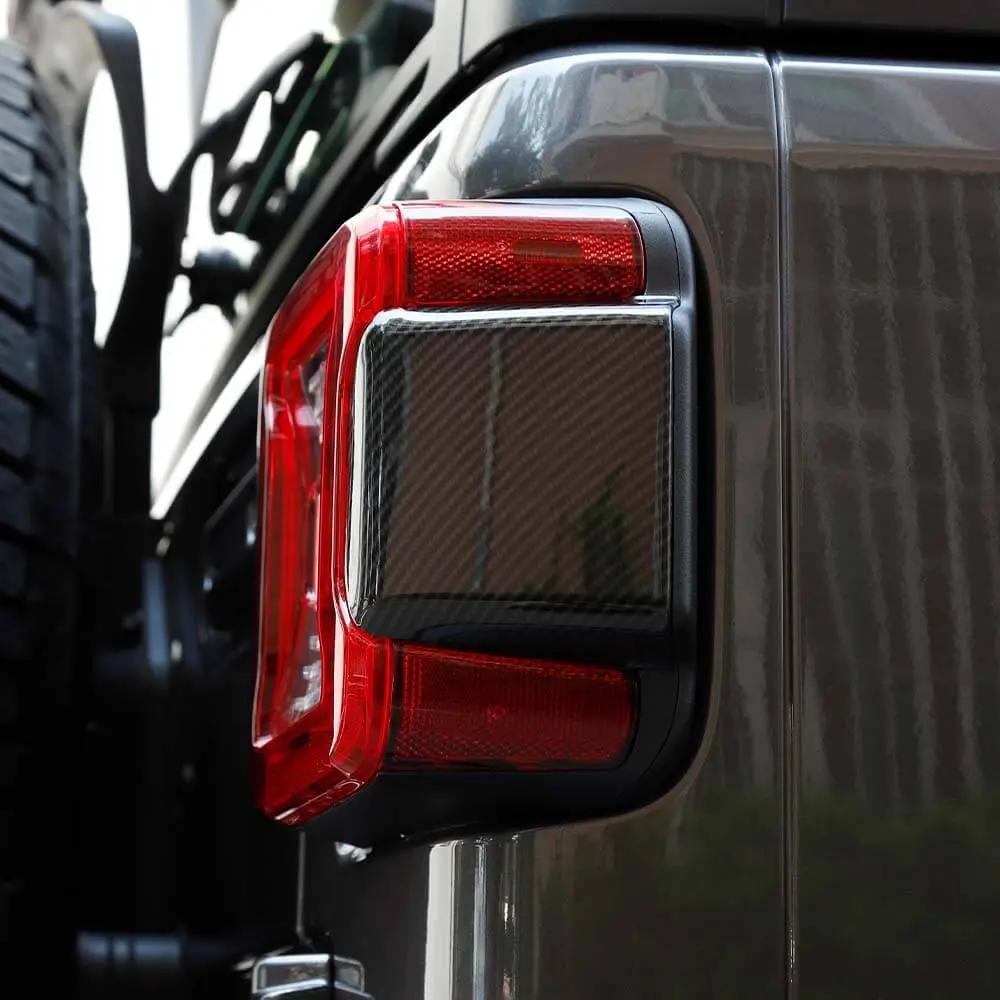 For 2018+ Jeep Wrangler JL JLU Car Taillight Rear Lamp Panel Trim Decor Cover - Image 3