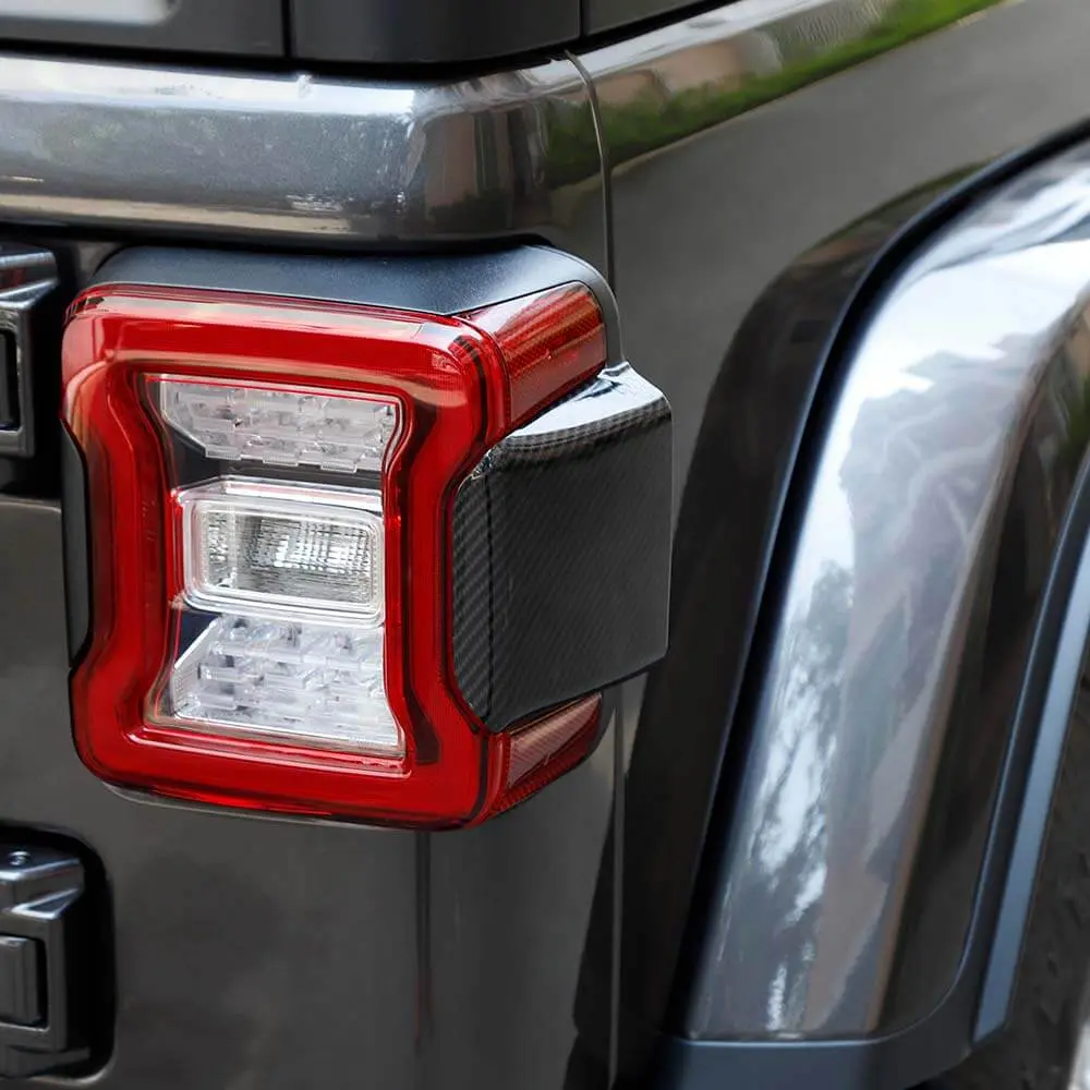 For 2018+ Jeep Wrangler JL JLU Car Taillight Rear Lamp Panel Trim Decor Cover - Image 4