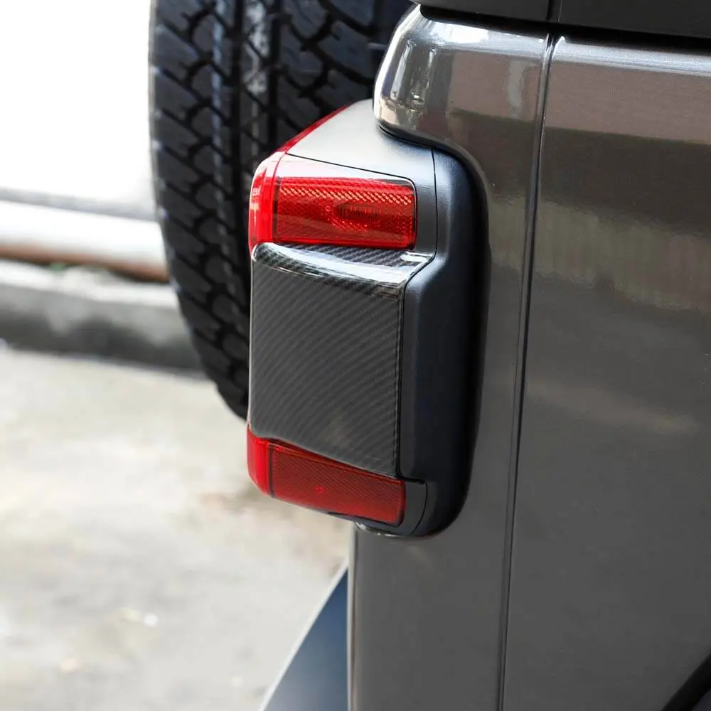 For 2018+ Jeep Wrangler JL JLU Car Taillight Rear Lamp Panel Trim Decor Cover - Image 5