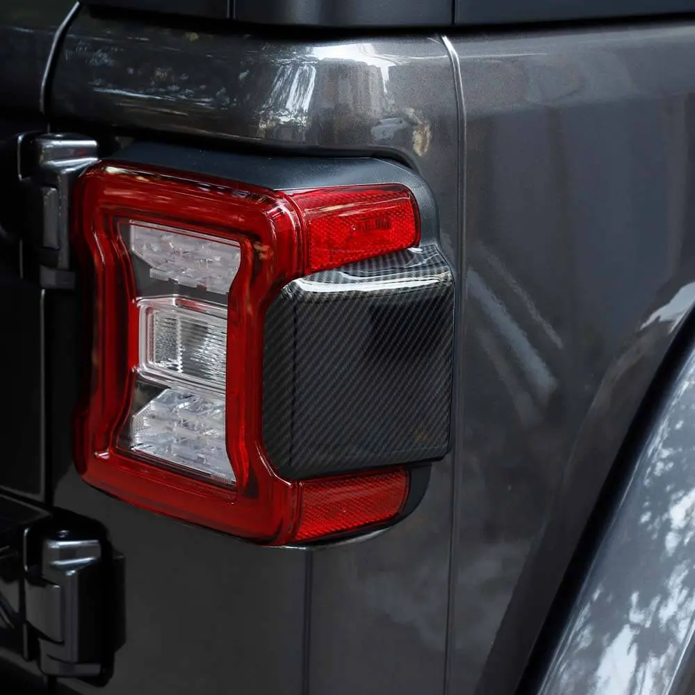 For 2018+ Jeep Wrangler JL JLU Car Taillight Rear Lamp Panel Trim Decor Cover - Image 7
