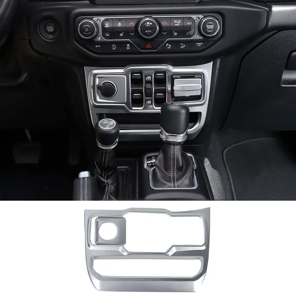 For 2018+ Jeep Wrangler JL JLU & Gladiator JT Cigarette Lighter & USB Socket & Window Control Panel Decor Frame Trim - Image 8