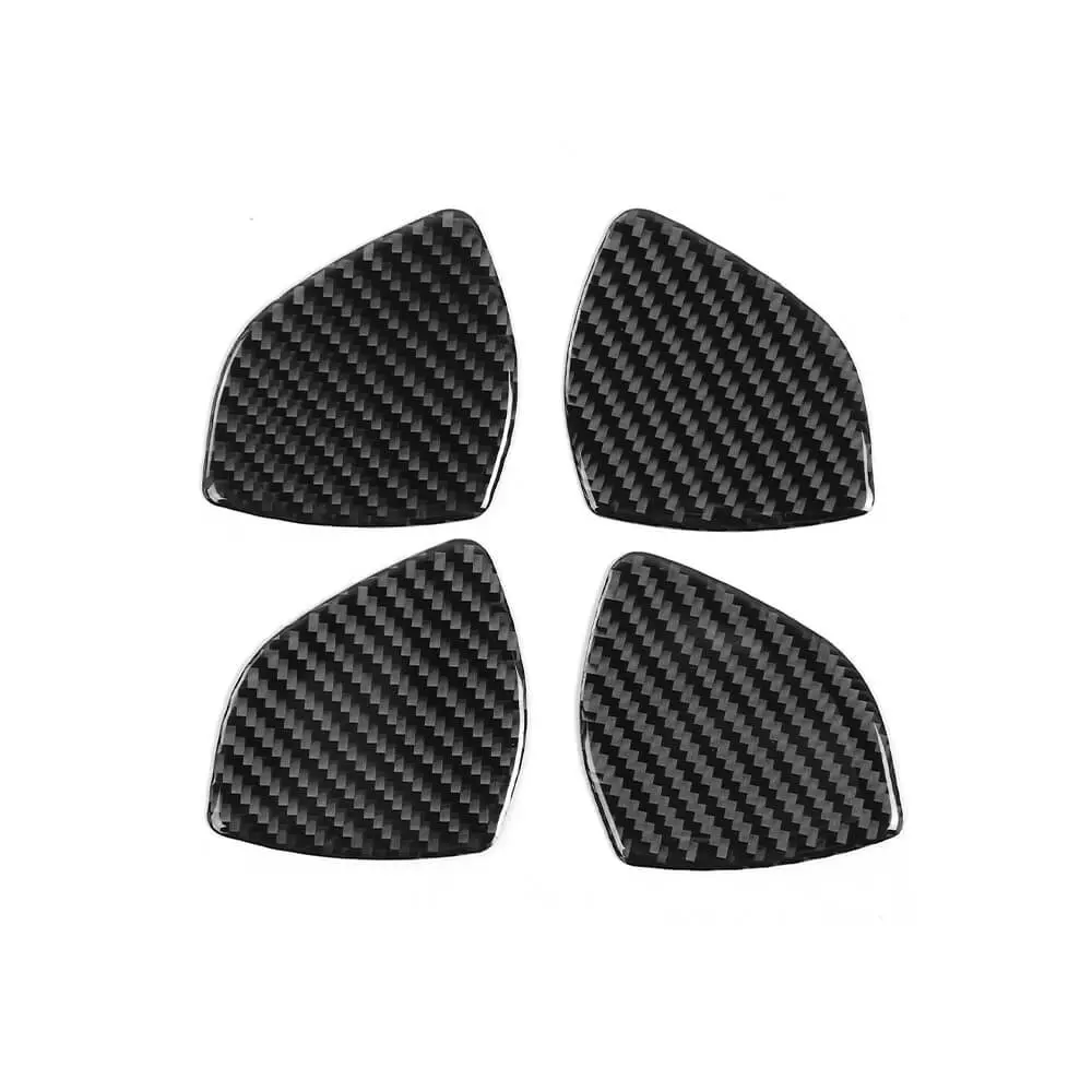 For 2014+ Jeep Cherokee Real Carbon Fiber Interior Door Bowl Sticker Cover Trim - Image 7