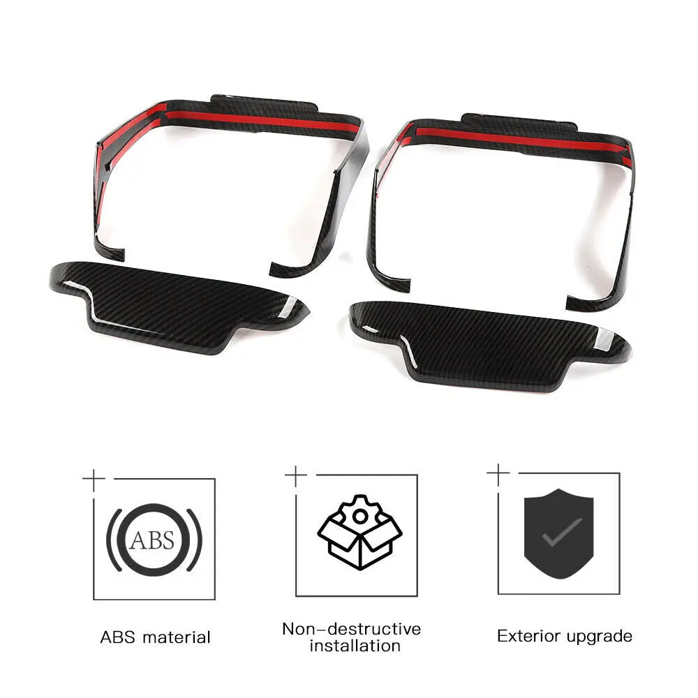 For 2018+ Jeep Wrangler JL JLU Car Rear Tail Light Lamp Cover Trim - Image 6