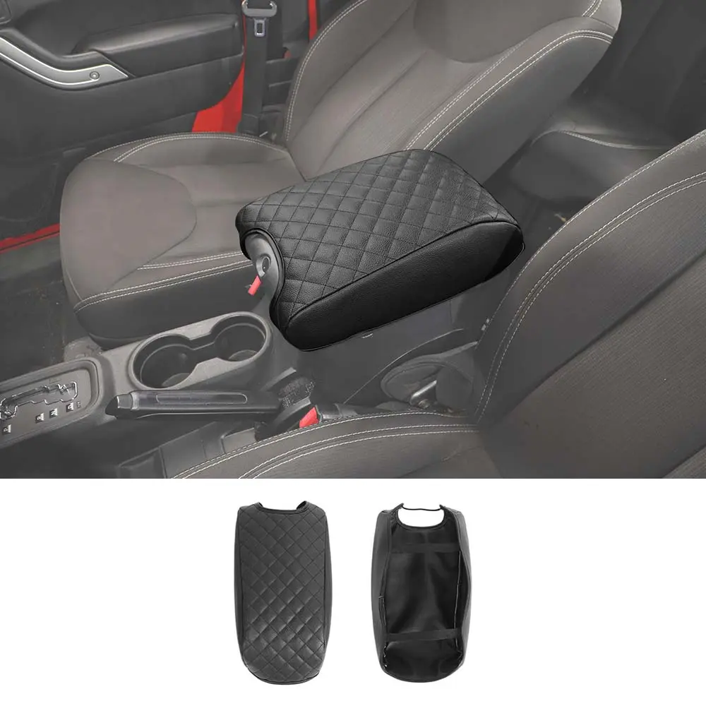 For 2011-2018 Jeep Wrangler JK Center Armrest Box Leather Case - Image 9