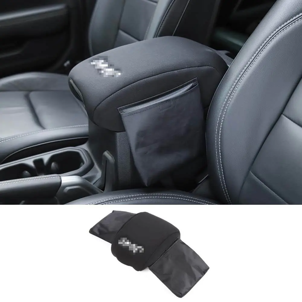 For 2018+ Jeep Wrangler JL & Gladiator JT Armrest Box Soft Cover Pad with Side Storage Pockets Bag - Image 9