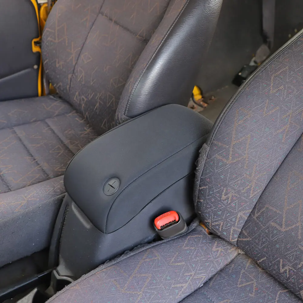 For 1997-2006 Jeep Wrangler TJ Center Console Armrest Box Pad Cloth Cover Black - Image 4