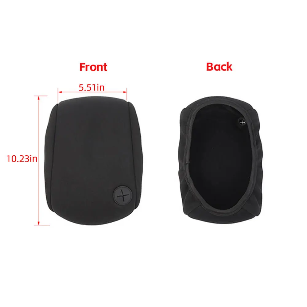 For 1997-2006 Jeep Wrangler TJ Center Console Armrest Box Pad Cloth Cover Black - Image 8