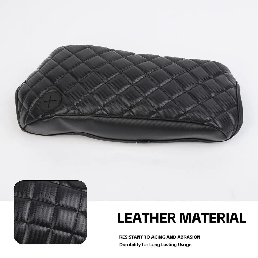 For 1997-2006 Jeep Wrangler TJ Center Console Armrest Box Pad Leather Cover - Image 7
