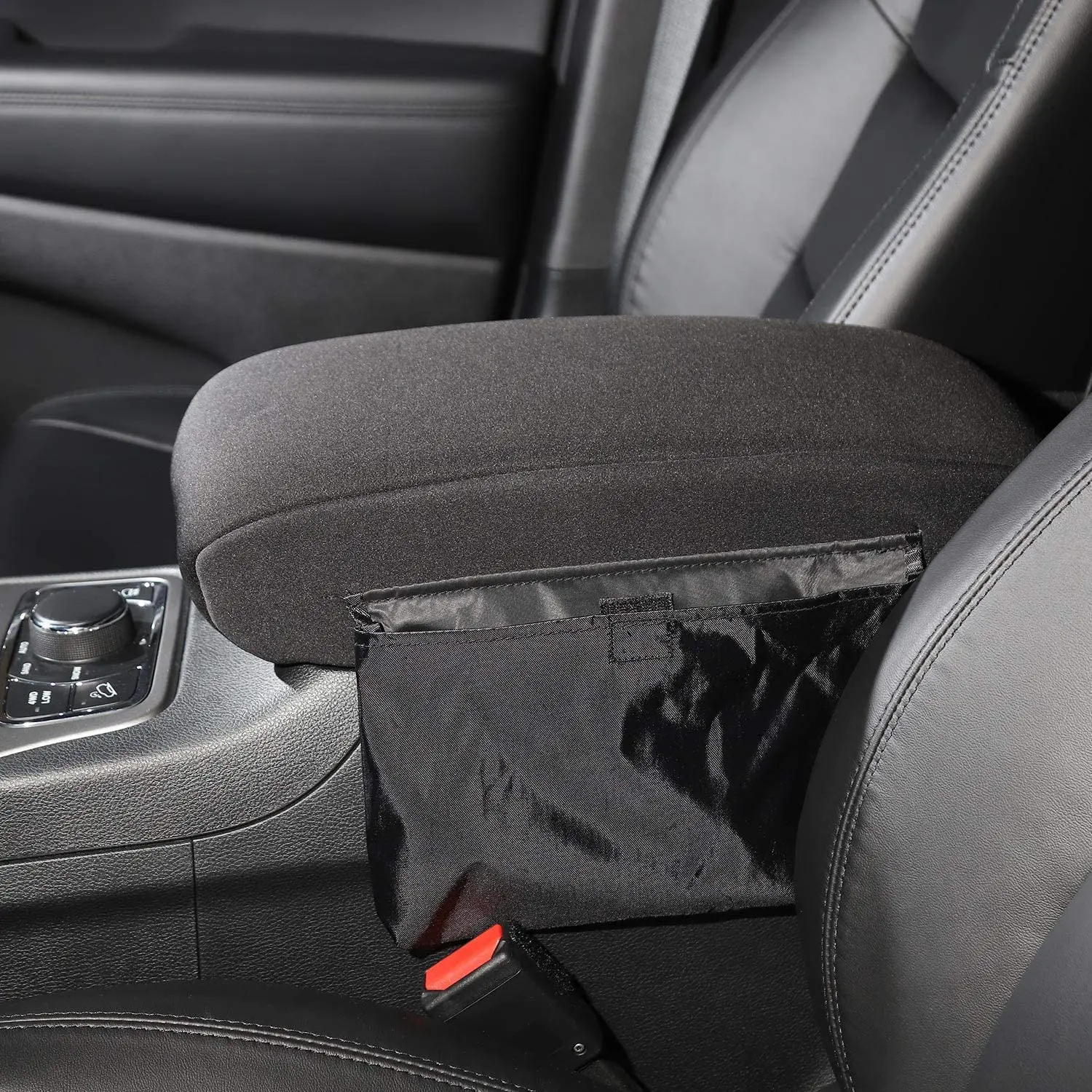 For 2011-2021 Jeep Grand Cherokee WK2 Center Armrest Pad Cover with Storage Bag - Image 7