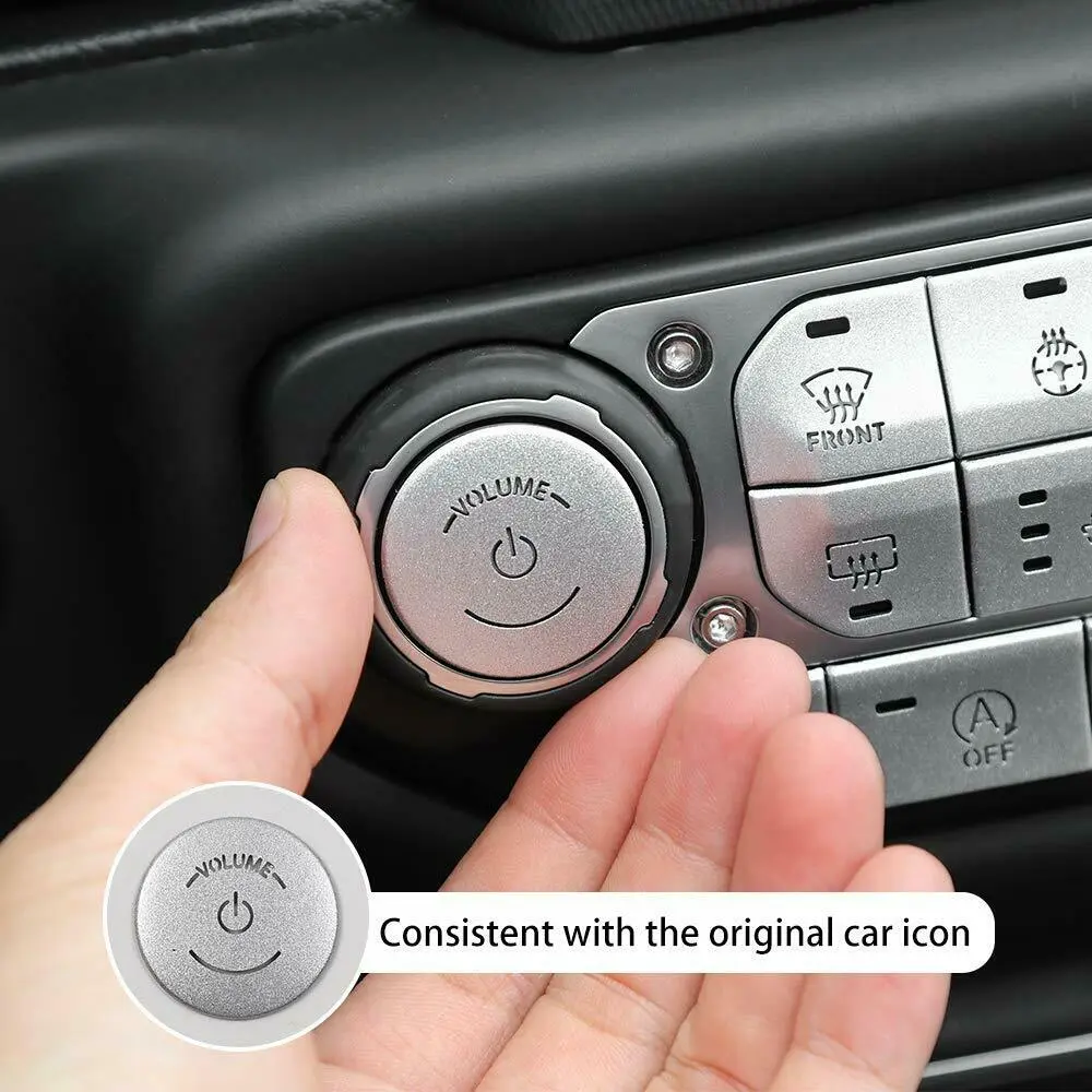 For 2018+ Jeep Wrangler JL JLU Center Console Button Decorative Cover Trim - Image 7