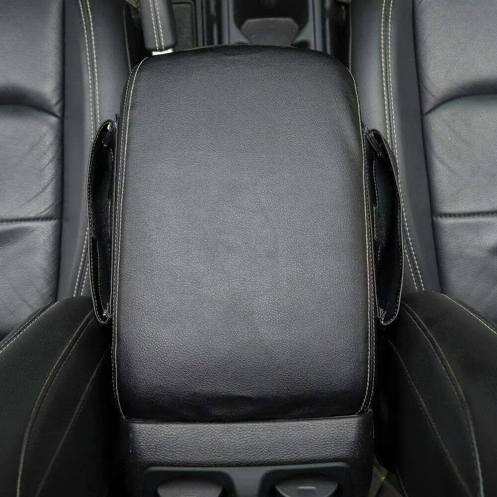 For 2018+ Jeep Wrangler JL JLU & Gladiator JT Center Console Armrest Box Cover Leather Pad with Side Storage Pockets Bag - Image 3