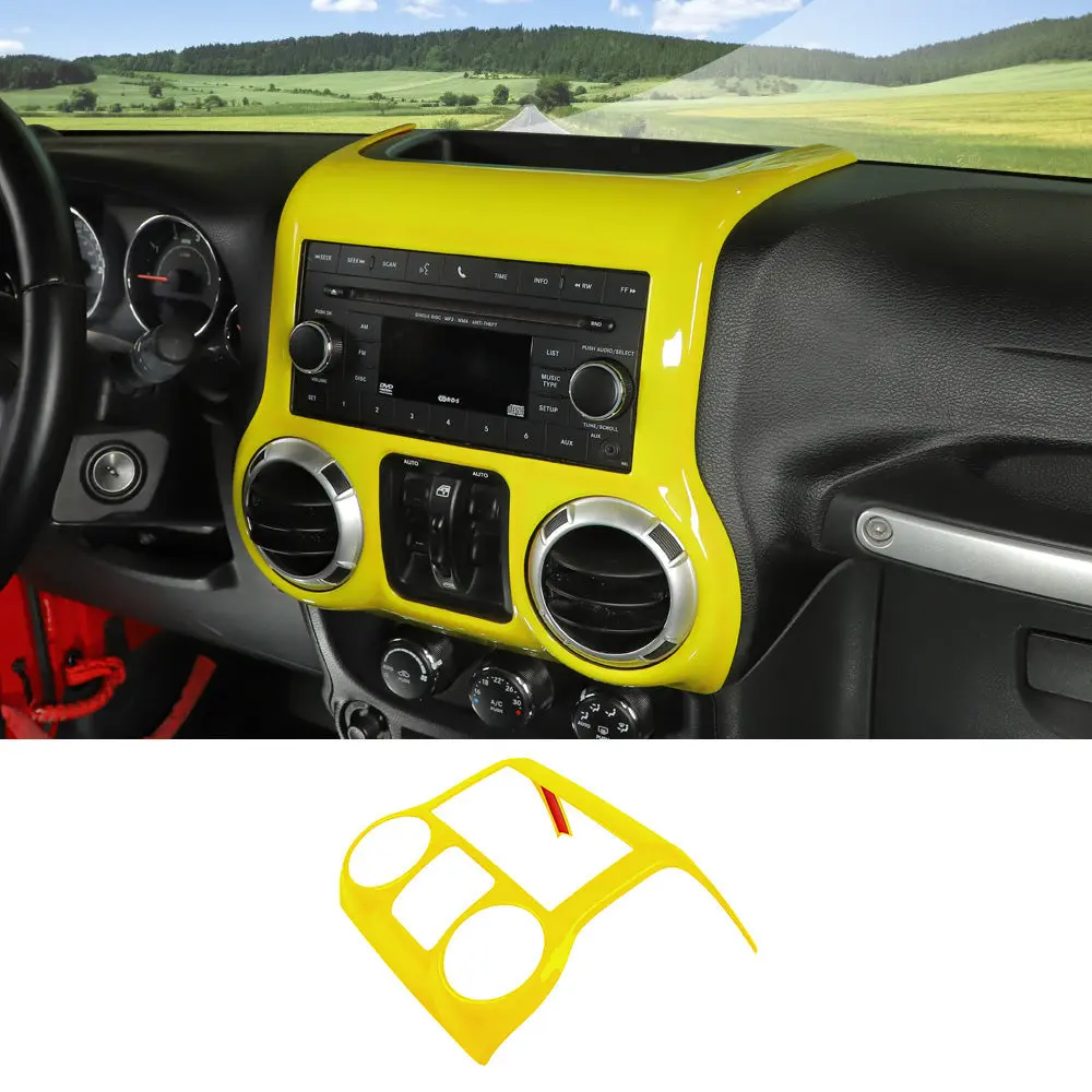 For 2011-2018 Jeep Wrangler JK JKU Center Console Dashboard Control Panel Cover Trim - Image 20