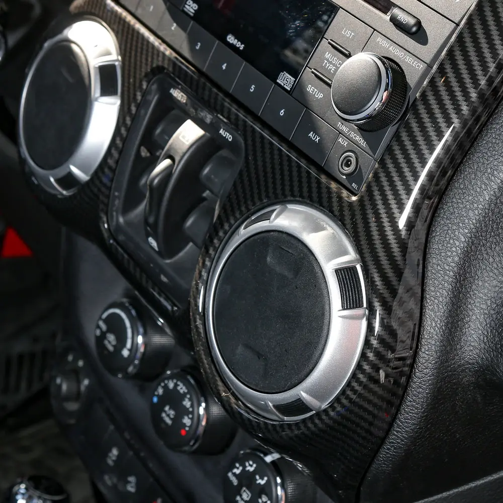 For 2011-2018 Jeep Wrangler JK JKU Center Console Dashboard Control Panel Cover Trim - Image 8