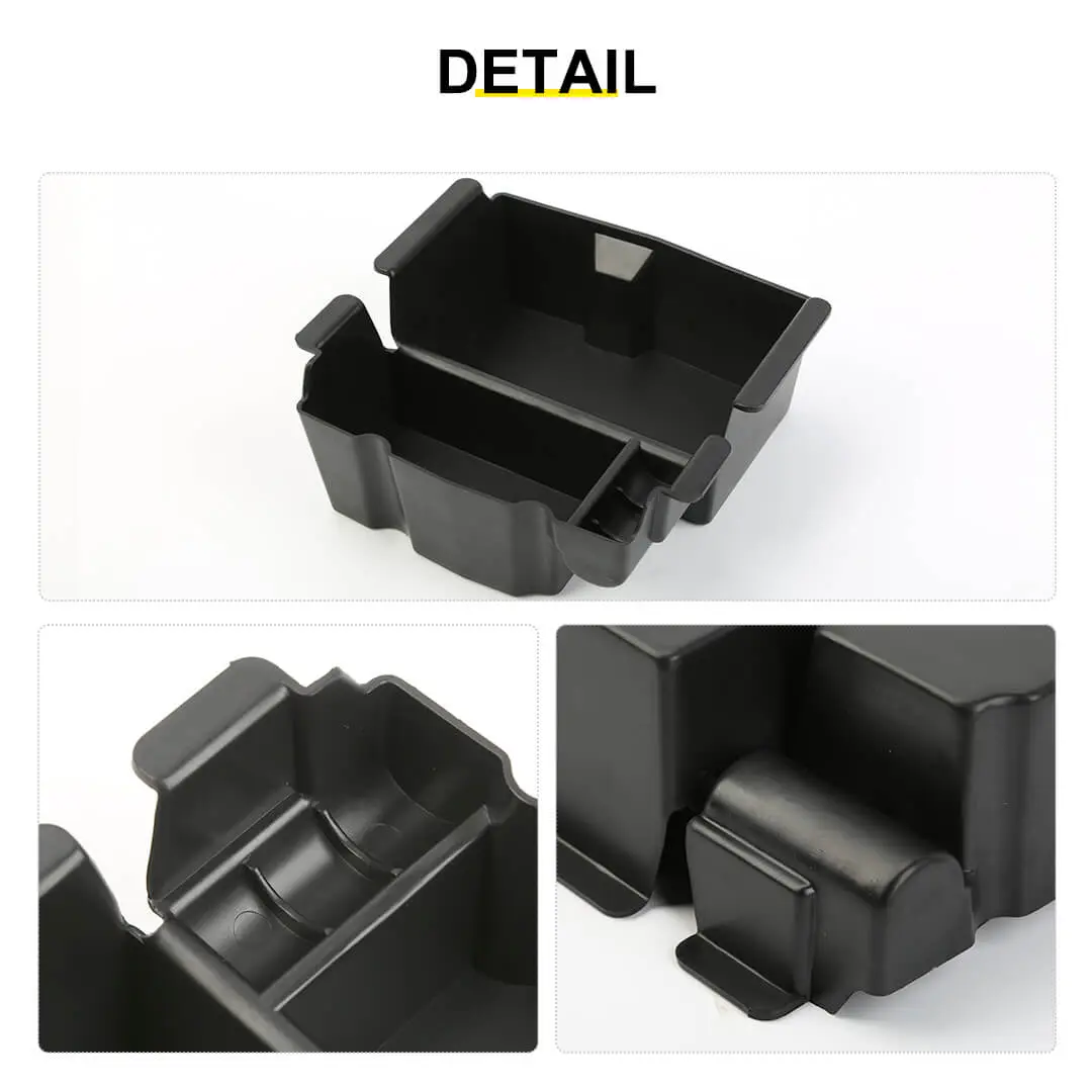For 2018+ Jeep Wrangler JL JLU Center Console Organizer Tray Armrest Storage Box Divider - Image 10