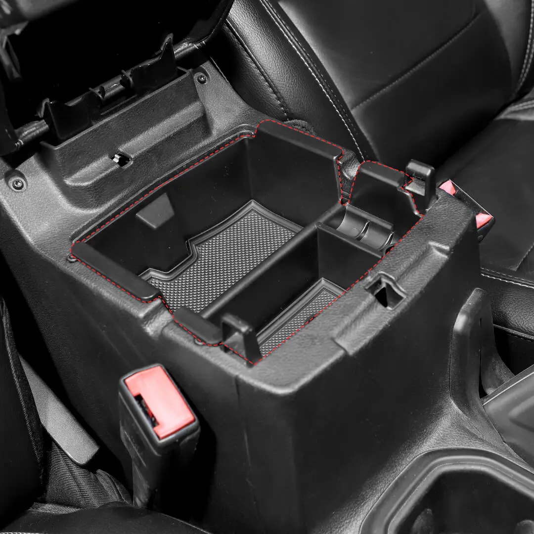 For 2018+ Jeep Wrangler JL JLU Center Console Organizer Tray Armrest Storage Box Divider - Image 4