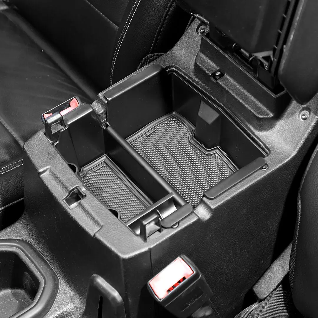For 2018+ Jeep Wrangler JL JLU Center Console Organizer Tray Armrest Storage Box Divider - Image 6