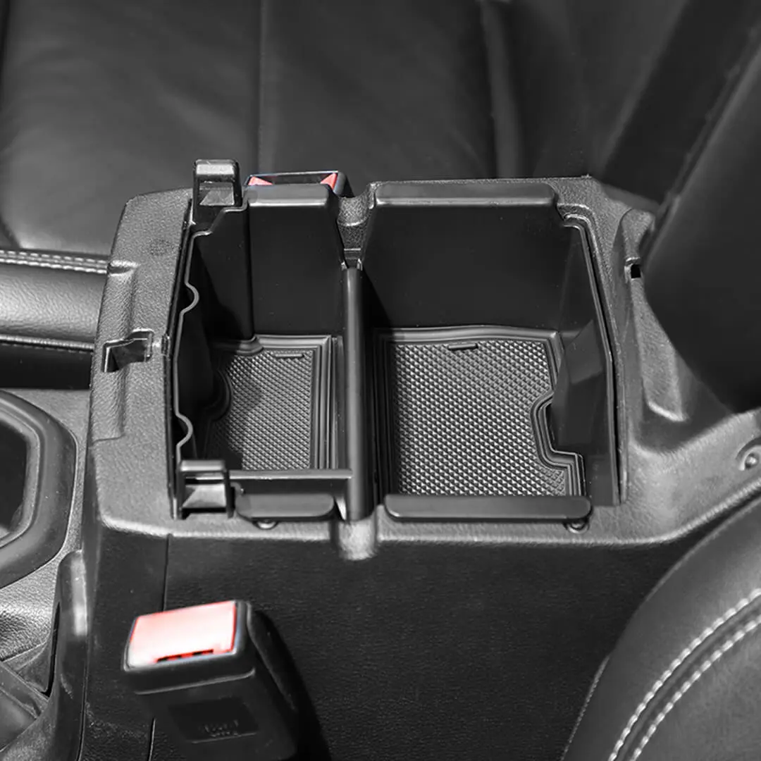 For 2018+ Jeep Wrangler JL JLU Center Console Organizer Tray Armrest Storage Box Divider - Image 7