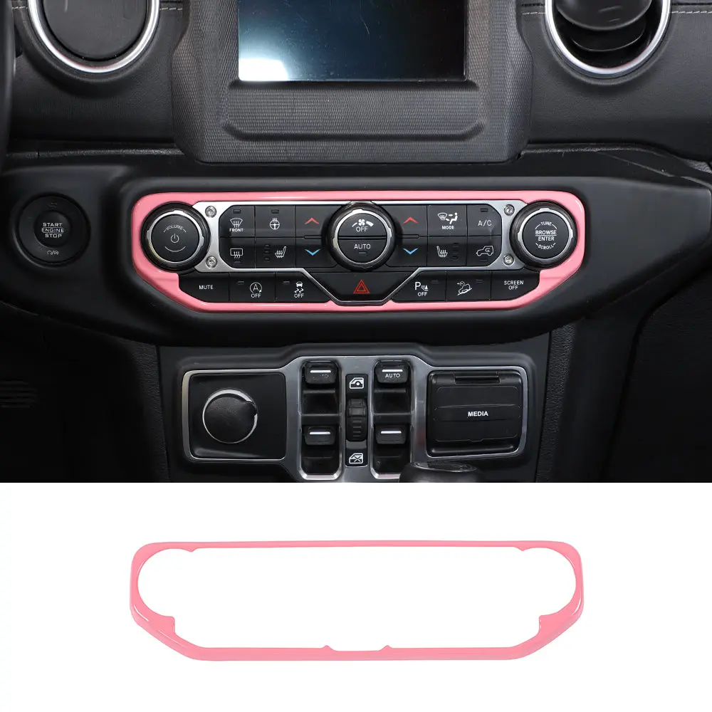 For 2018-2023 Jeep Wrangler JL JLU & Gladiator JT Center Control Air Conditioner Switch Trim Frame - Image 13