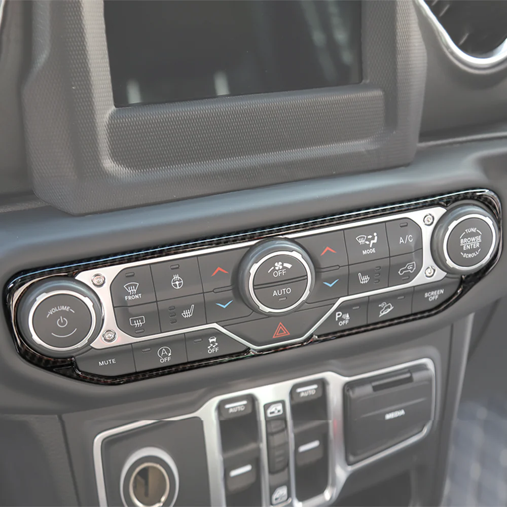 For 2018-2023 Jeep Wrangler JL JLU & Gladiator JT Center Control Air Conditioner Switch Trim Frame - Image 4