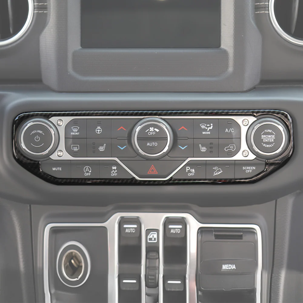 For 2018-2023 Jeep Wrangler JL JLU & Gladiator JT Center Control Air Conditioner Switch Trim Frame - Image 5