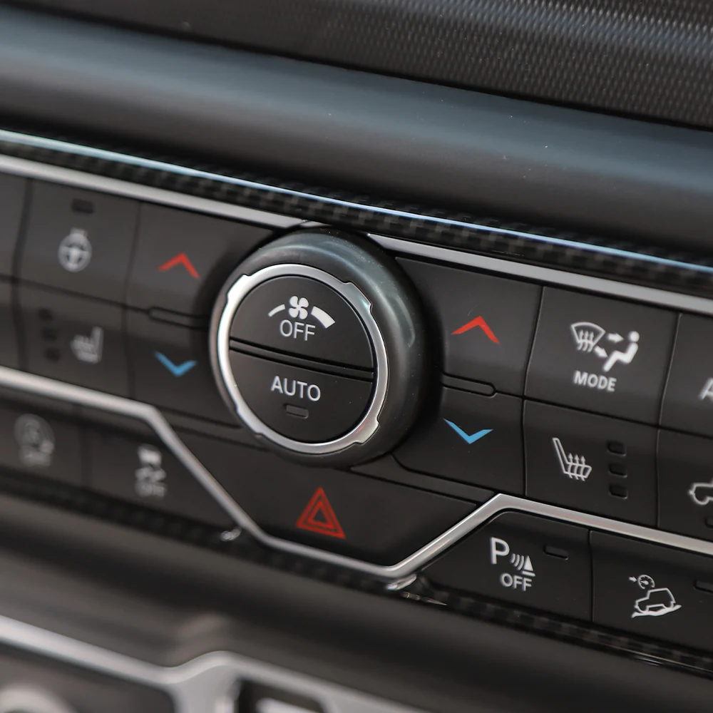 For 2018-2023 Jeep Wrangler JL JLU & Gladiator JT Center Control Air Conditioner Switch Trim Frame - Image 8