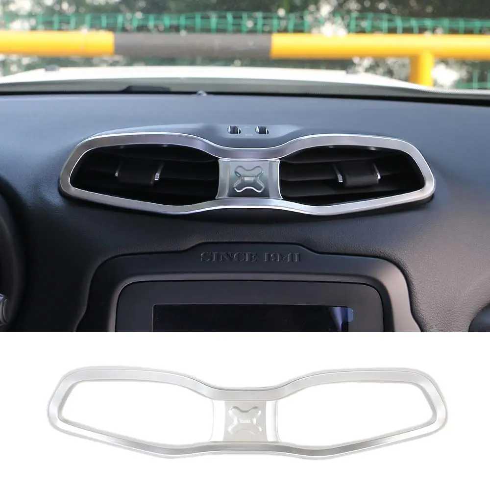 For 2015+ Jeep Renegade Center Control Air Outlet Vent Cover ABS Dashboard Trim - Image 10