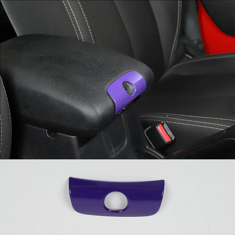 For 2011-2018 Jeep JK Wrangler&Unlimited Central Console Armrest Box Keyhole Cover Trim - Image 15