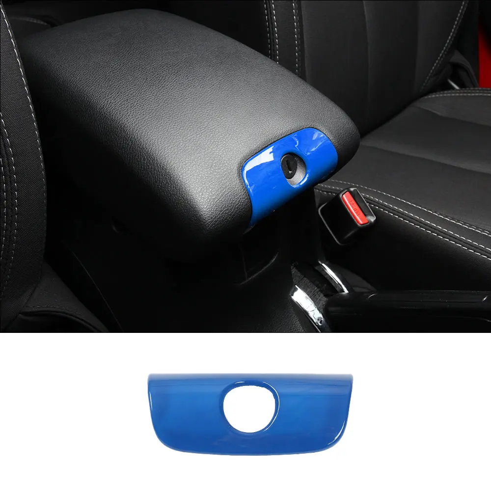 For 2011-2018 Jeep JK Wrangler&Unlimited Central Console Armrest Box Keyhole Cover Trim - Image 19