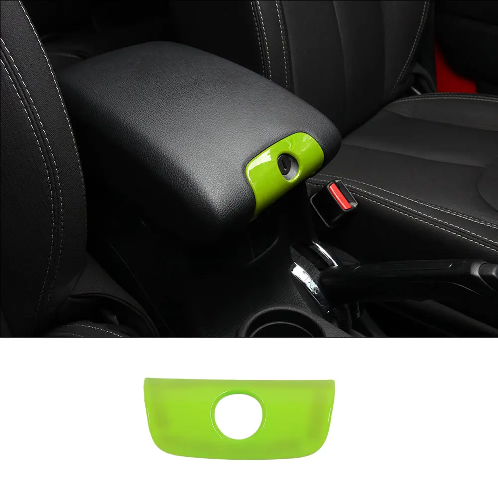 For 2011-2018 Jeep JK Wrangler&Unlimited Central Console Armrest Box Keyhole Cover Trim - Image 9