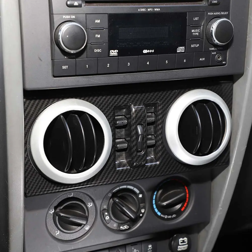 For 2007-2010 Jeep Wrangler JK JKU Central Control Window Button Panel Trim Cover - Image 4