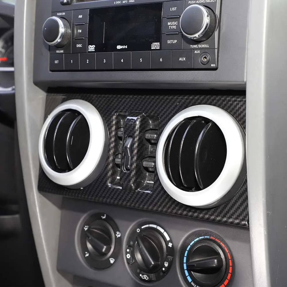 For 2007-2010 Jeep Wrangler JK JKU Central Control Window Button Panel Trim Cover - Image 5