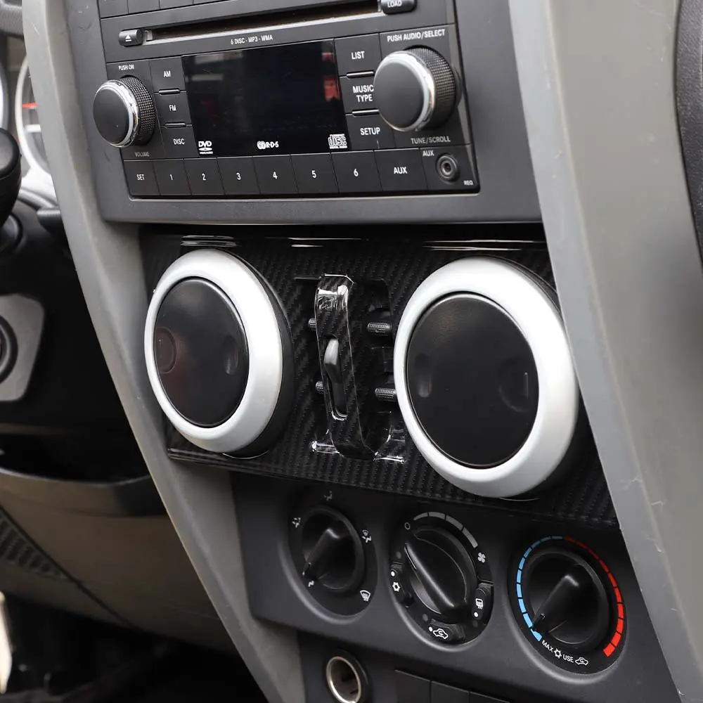 For 2007-2010 Jeep Wrangler JK JKU Central Control Window Button Panel Trim Cover - Image 6