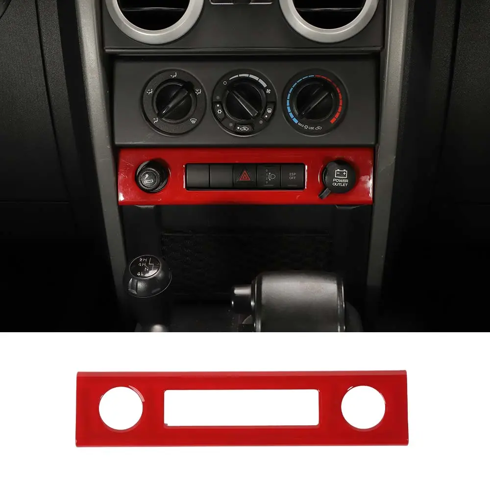 For 2007-2010 Jeep Wrangler JK JKU Cigarette Lighter Panel Trim Frame - Image 10