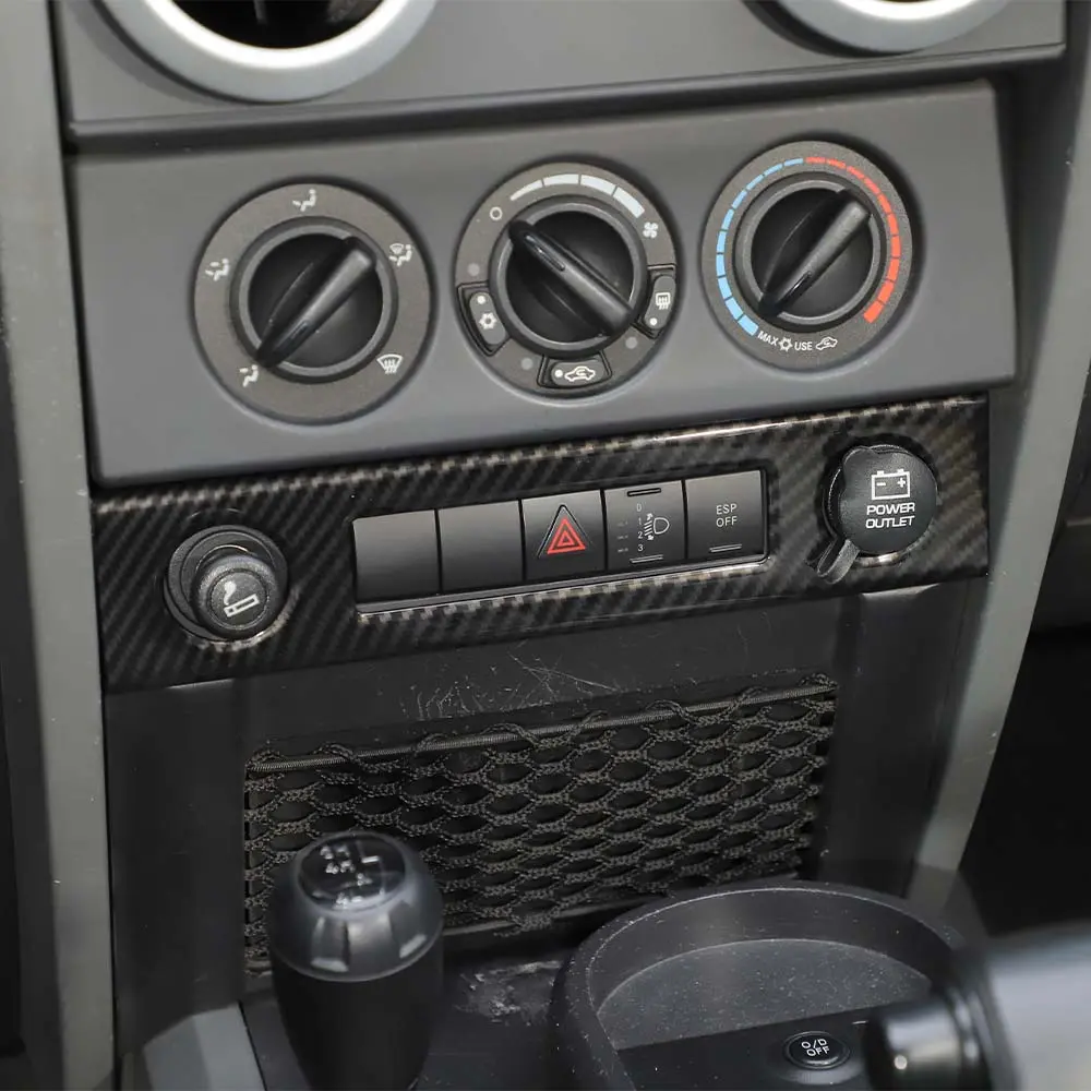 For 2007-2010 Jeep Wrangler JK JKU Cigarette Lighter Panel Trim Frame - Image 3