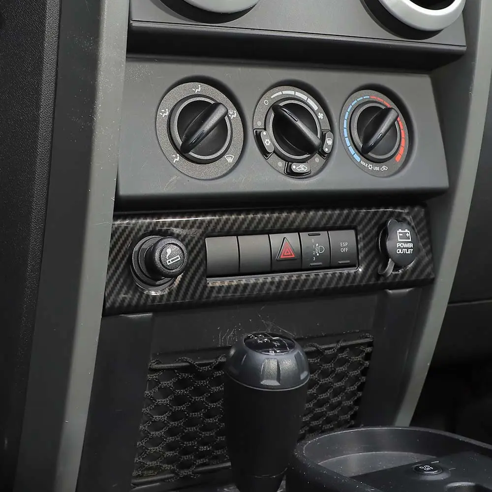 For 2007-2010 Jeep Wrangler JK JKU Cigarette Lighter Panel Trim Frame - Image 4