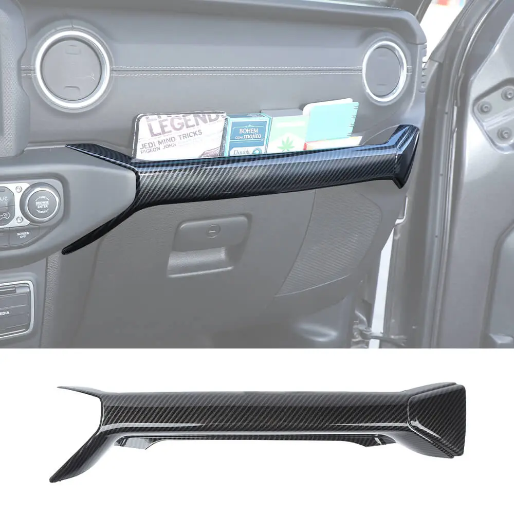 For 2018-2023 Jeep Wrangler JL JLU & Gladiator JT Co-Pilot Grab Bar Handle Storage Box Cover Trim