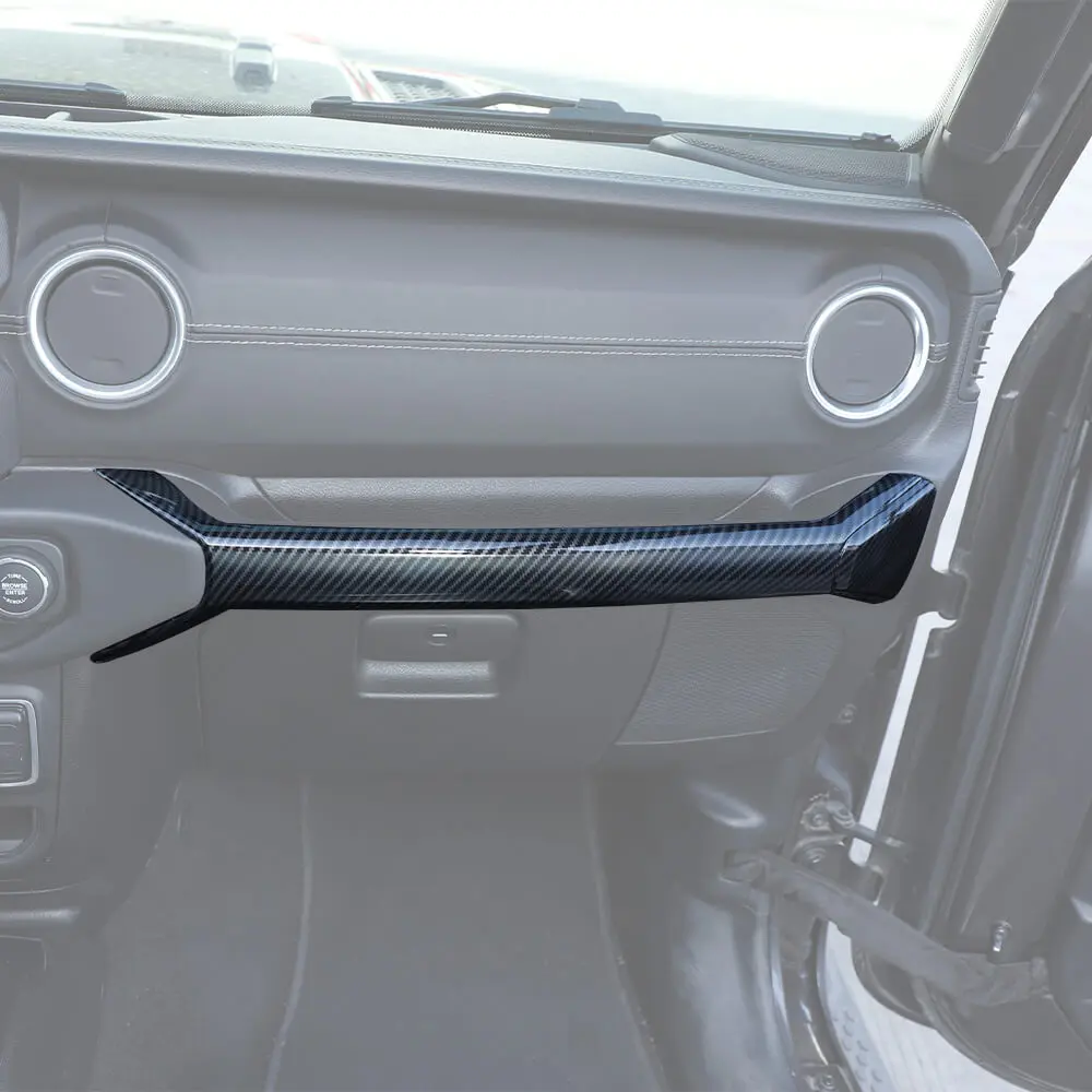 For 2018-2023 Jeep Wrangler JL JLU & Gladiator JT Co-Pilot Grab Bar Handle Storage Box Cover Trim - Image 4