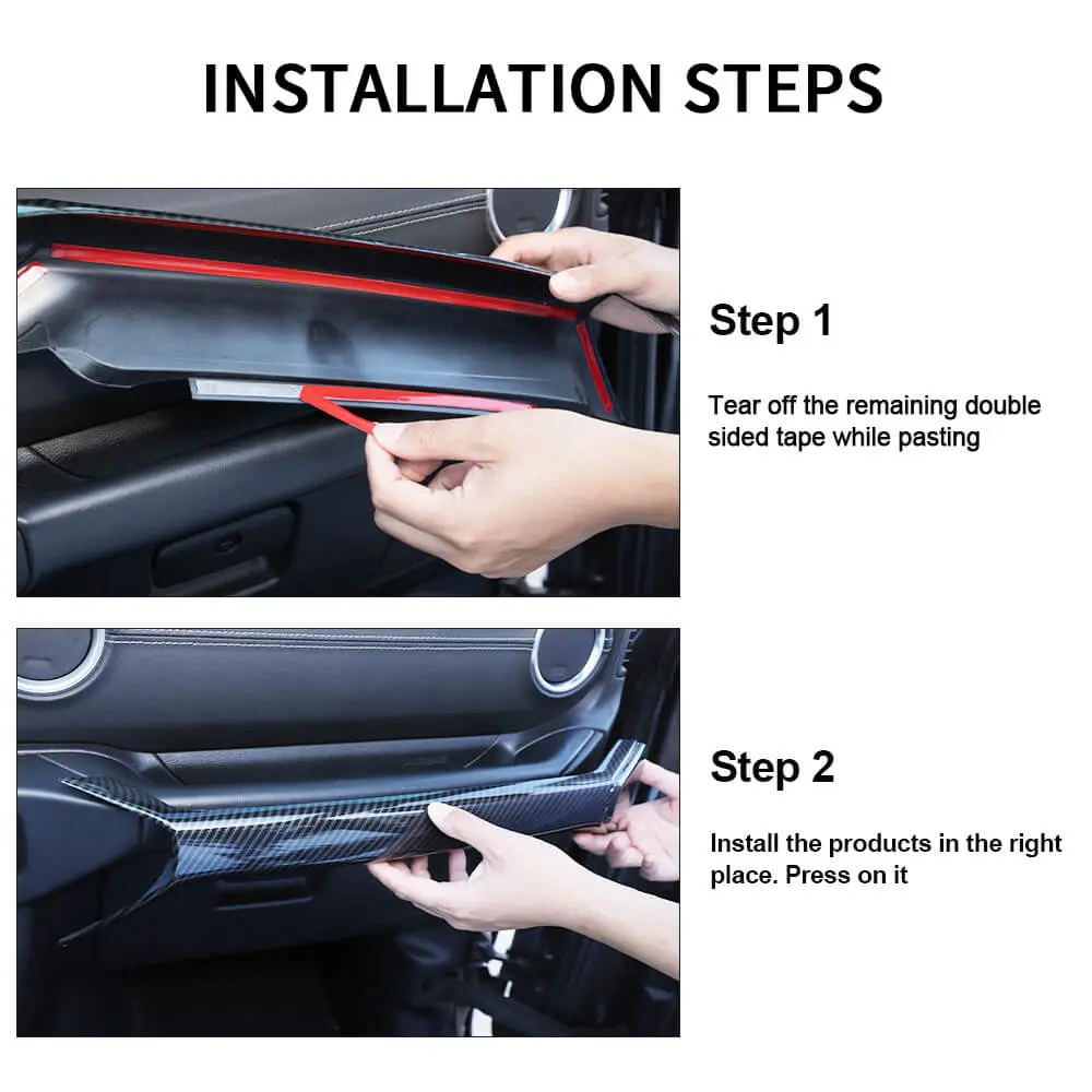 For 2018-2023 Jeep Wrangler JL JLU & Gladiator JT Co-Pilot Grab Bar Handle Storage Box Cover Trim - Image 5