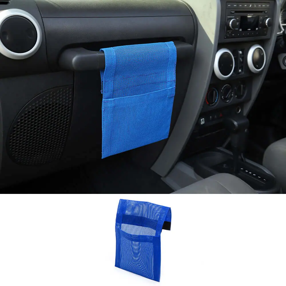 For Jeep Wrangler CJ YJ TJ JK JKU JL Co-Pilot Grab Bar Handle Hanging Storage Bags - Image 12