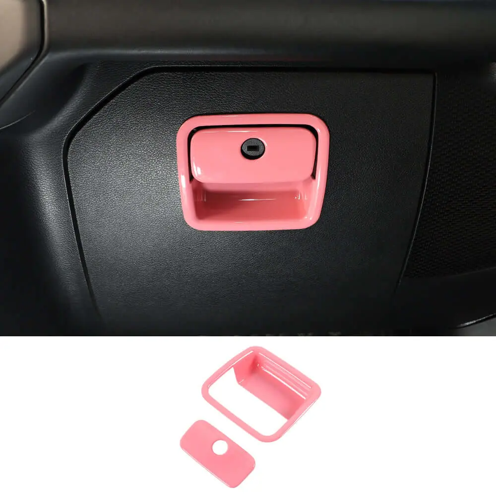 For 2018+ Jeep Wrangler JL JLU & Gladiator JT Co-Pilot Storage Glove Box Handle Cover Trim - Image 11