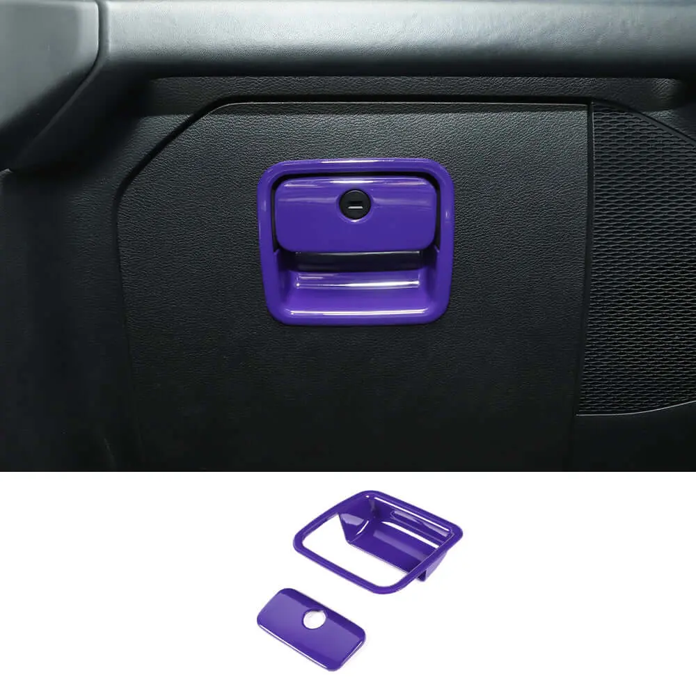 For 2018+ Jeep Wrangler JL JLU & Gladiator JT Co-Pilot Storage Glove Box Handle Cover Trim - Image 12