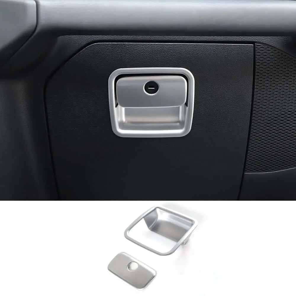 For 2018+ Jeep Wrangler JL JLU & Gladiator JT Co-Pilot Storage Glove Box Handle Cover Trim - Image 14