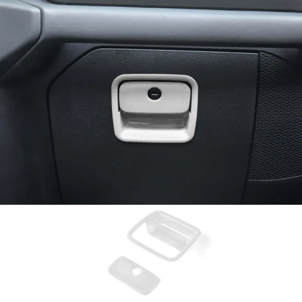 For 2018+ Jeep Wrangler JL JLU & Gladiator JT Co-Pilot Storage Glove Box Handle Cover Trim - Image 15